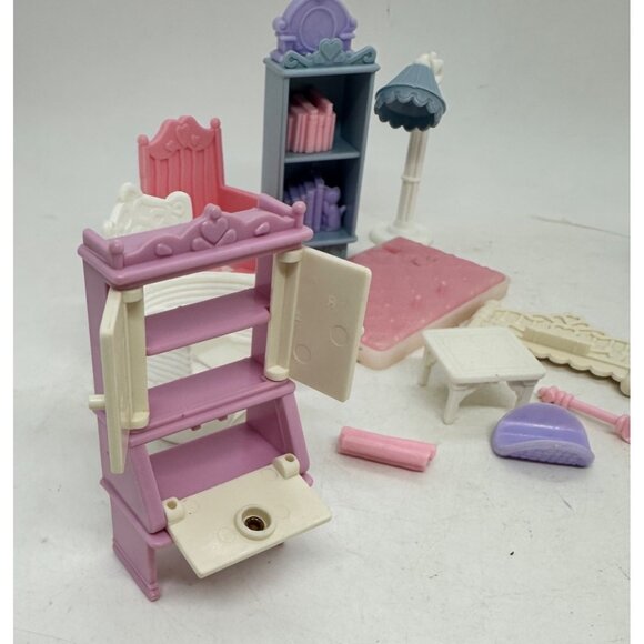 Fisher Price Precious Places Dollhouse Nursery Furniture Set Miniature Rocking C - Picture 6 of 8